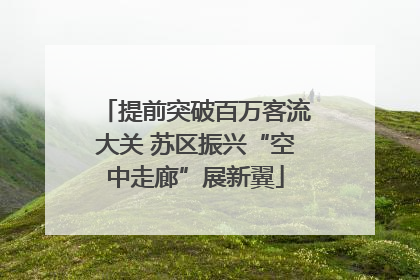 提前突破百万客流大关 苏区振兴“空中走廊”展新翼