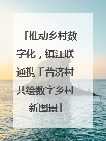 推动乡村数字化，镇江联通携手普济村共绘数字乡村新图景