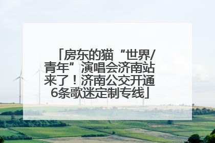房东的猫“世界/青年”演唱会济南站来了！济南公交开通6条歌迷定制专线