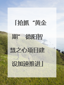 抢抓“黄金期” 德阳智慧之心项目建设加速推进