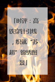 时评：高铁穿针引线，织就“苏超”锦绣图景