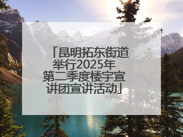 昆明拓东街道举行2025年第二季度楼宇宣讲团宣讲活动