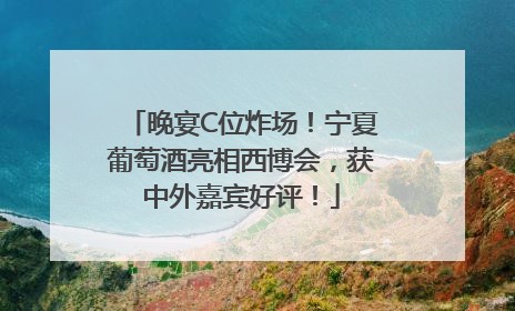 晚宴C位炸场！宁夏葡萄酒亮相西博会，获中外嘉宾好评！