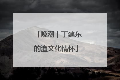 晚潮｜丁建东的渔文化情怀