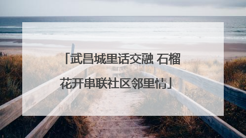 武昌城里话交融 石榴花开串联社区邻里情