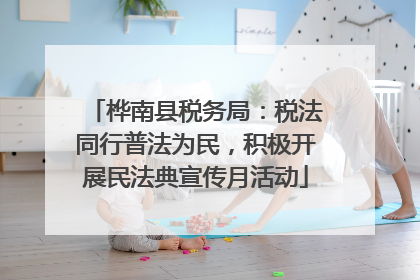桦南县税务局：税法同行普法为民，积极开展民法典宣传月活动