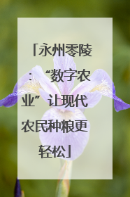 永州零陵：“数字农业”让现代农民种粮更轻松