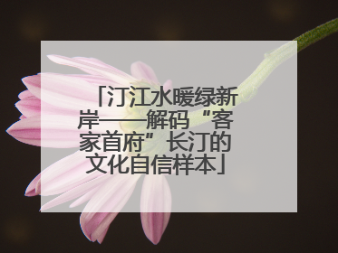汀江水暖绿新岸——解码“客家首府”长汀的文化自信样本