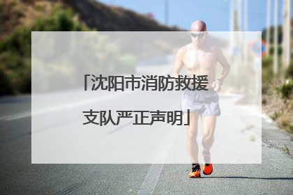 沈阳市消防救援支队严正声明