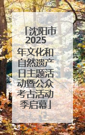 沈阳市2025年文化和自然遗产日主题活动暨公众考古活动季启幕