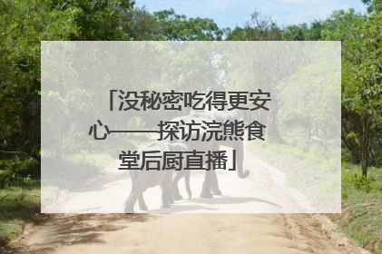没秘密吃得更安心——探访浣熊食堂后厨直播
