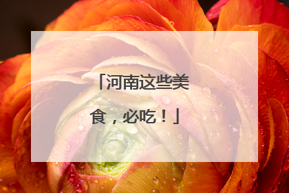 河南这些美食，必吃！