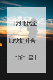 河北民企加快提升含“新”量