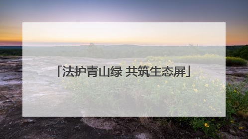 法护青山绿 共筑生态屏