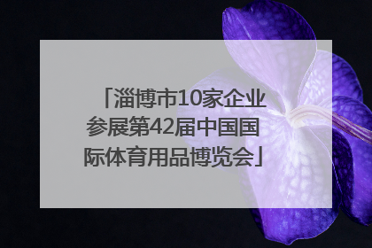 淄博市10家企业参展第42届中国国际体育用品博览会