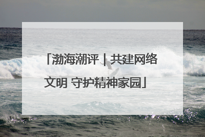 渤海潮评｜共建网络文明 守护精神家园