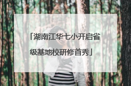 湖南江华七小开启省级基地校研修首秀