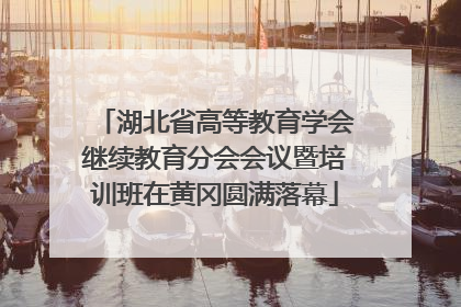 湖北省高等教育学会继续教育分会会议暨培训班在黄冈圆满落幕