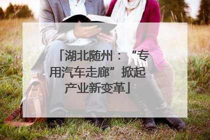 湖北随州：“专用汽车走廊”掀起产业新变革
