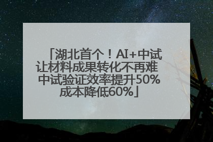 湖北首个！AI+中试让材料成果转化不再难 中试验证效率提升50%成本降低60%