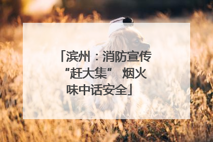 滨州：消防宣传“赶大集” 烟火味中话安全