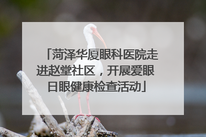 菏泽华厦眼科医院走进赵堂社区，开展爱眼日眼健康检查活动