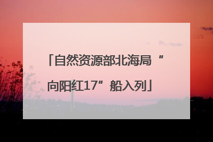 自然资源部北海局“向阳红17”船入列