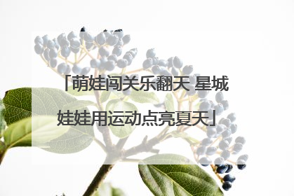 萌娃闯关乐翻天 星城娃娃用运动点亮夏天