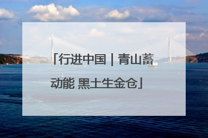 行进中国｜青山蓄动能 黑土生金仓