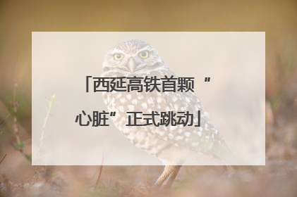 西延高铁首颗“心脏”正式跳动