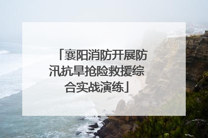 襄阳消防开展防汛抗旱抢险救援综合实战演练