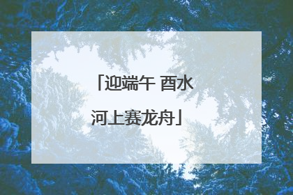 迎端午 酉水河上赛龙舟