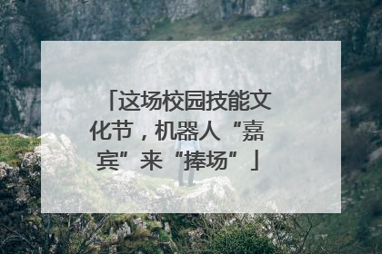 这场校园技能文化节，机器人“嘉宾”来“捧场”