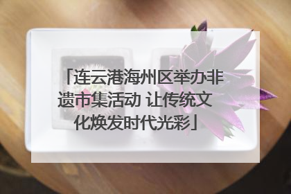 连云港海州区举办非遗市集活动 让传统文化焕发时代光彩