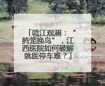 赣江观澜：“腾笼换鸟”，江西医院如何破解就医停车难？