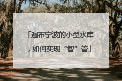 遍布宁波的小型水库，如何实现“智”管