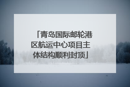 青岛国际邮轮港区航运中心项目主体结构顺利封顶