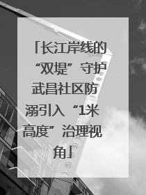 长江岸线的“双堤”守护 武昌社区防溺引入“1米高度”治理视角