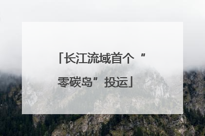 长江流域首个“零碳岛”投运