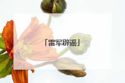 雷军辟谣