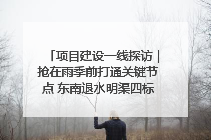 项目建设一线探访｜抢在雨季前打通关键节点 东南退水明渠四标段项目顺利完工