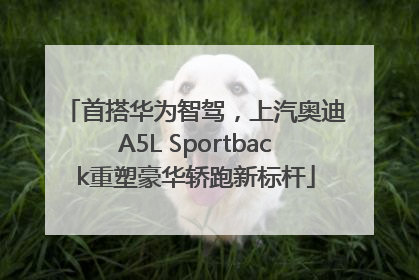 首搭华为智驾，上汽奥迪A5L Sportback重塑豪华轿跑新标杆