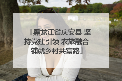 黑龙江省庆安县 坚持党建引领 农旅融合铺就乡村共富路