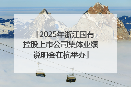 2025年浙江国有控股上市公司集体业绩说明会在杭举办