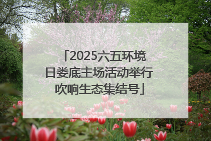 2025六五环境日娄底主场活动举行 吹响生态集结号