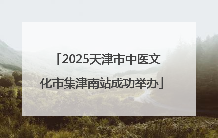 2025天津市中医文化市集津南站成功举办