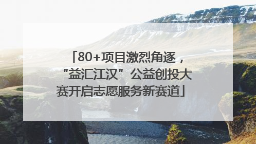 80+项目激烈角逐，“益汇江汉”公益创投大赛开启志愿服务新赛道