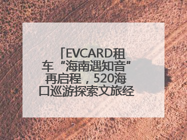 EVCARD租车“海南遇知音”再启程，520海口巡游探索文旅经济新模式