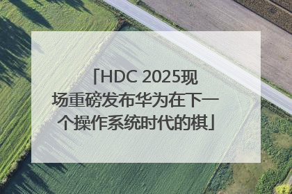 HDC 2025现场重磅发布华为在下一个操作系统时代的棋