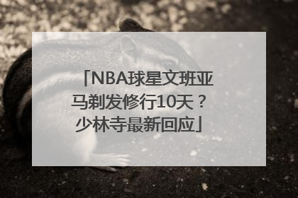 NBA球星文班亚马剃发修行10天？少林寺最新回应